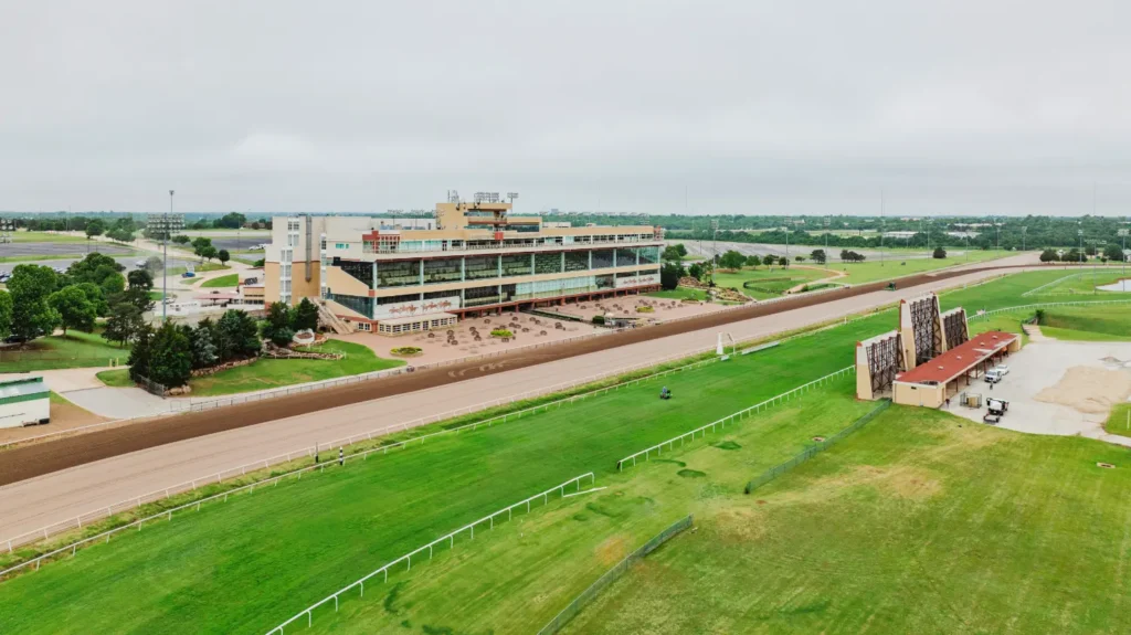 Remington Park aerial view entrance