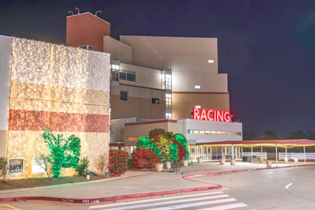 Remington Park Christmas Lights display by Willis Commercial Landscaping