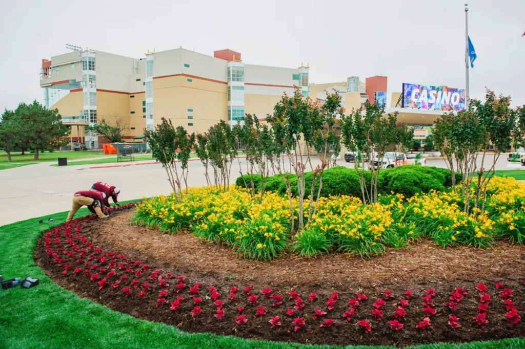 Willis Commercial Landscaping at Remington Park planting entrance