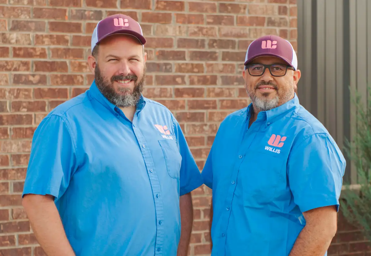 Willis Commercial Landscaping CEO Brendon Willis and Production Manager Carlos Flores
